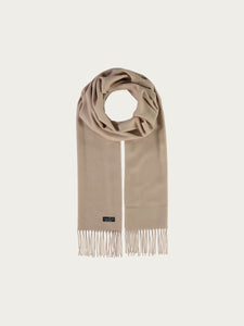 FRAAS Block Colour Cashmink Scarf Taupe