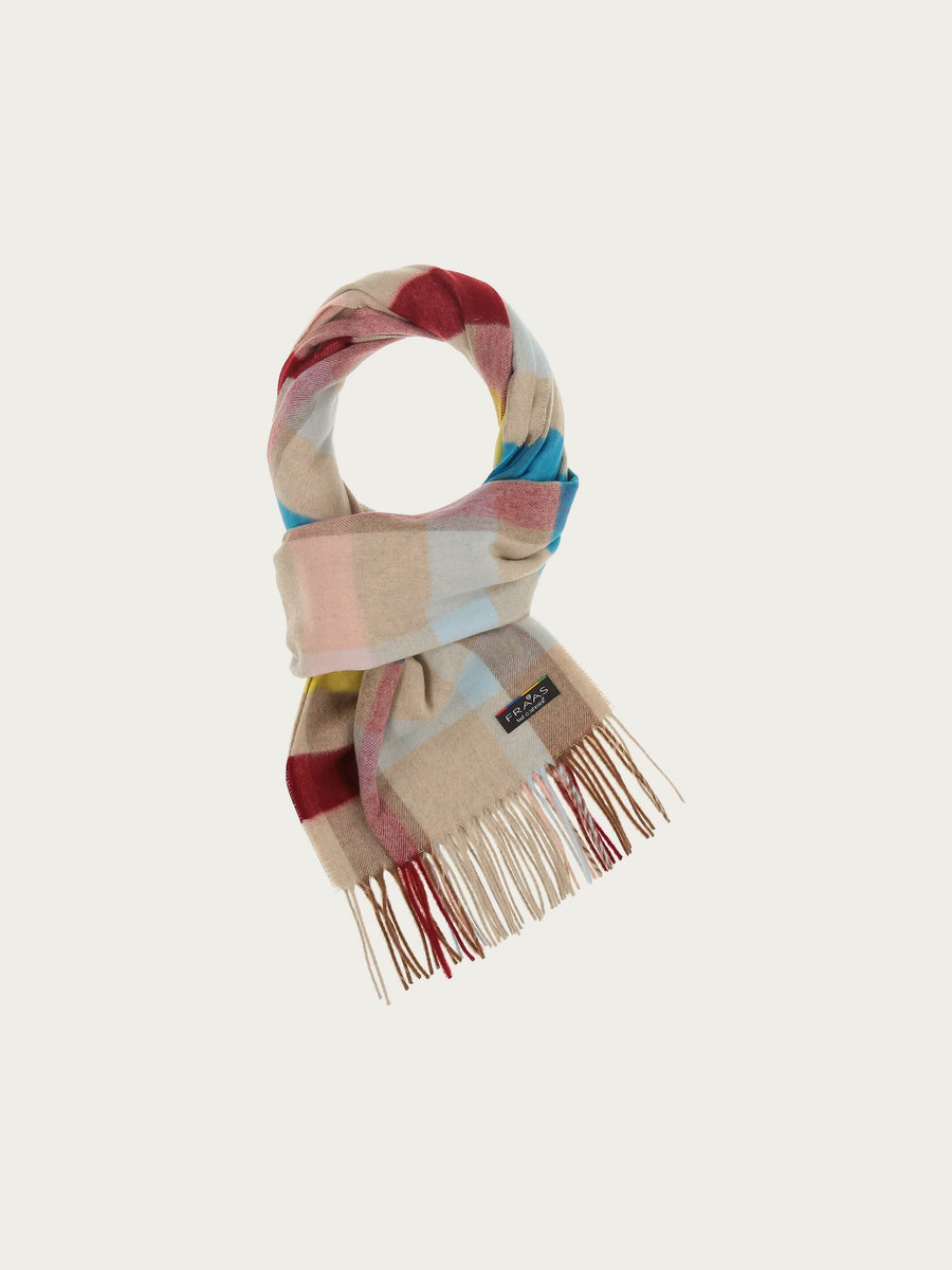 FRAAS Cashmink Scarf Chequered Design