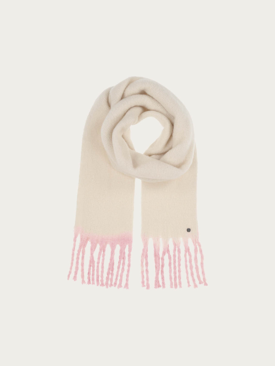 FRAAS Cream Scarf with Large Fringes