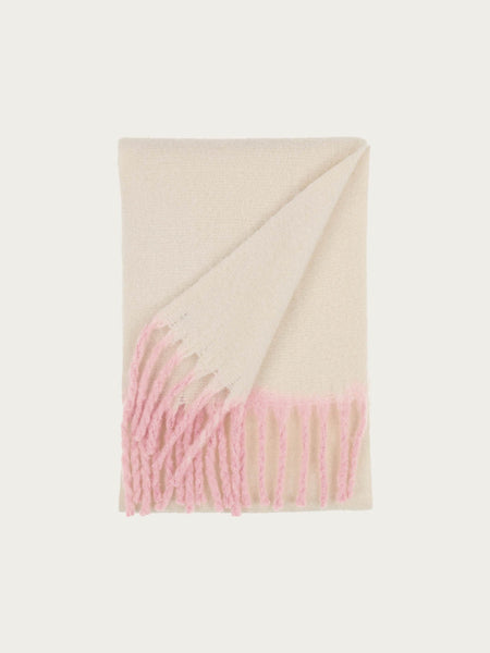 FRAAS Cream Scarf with Large Fringes