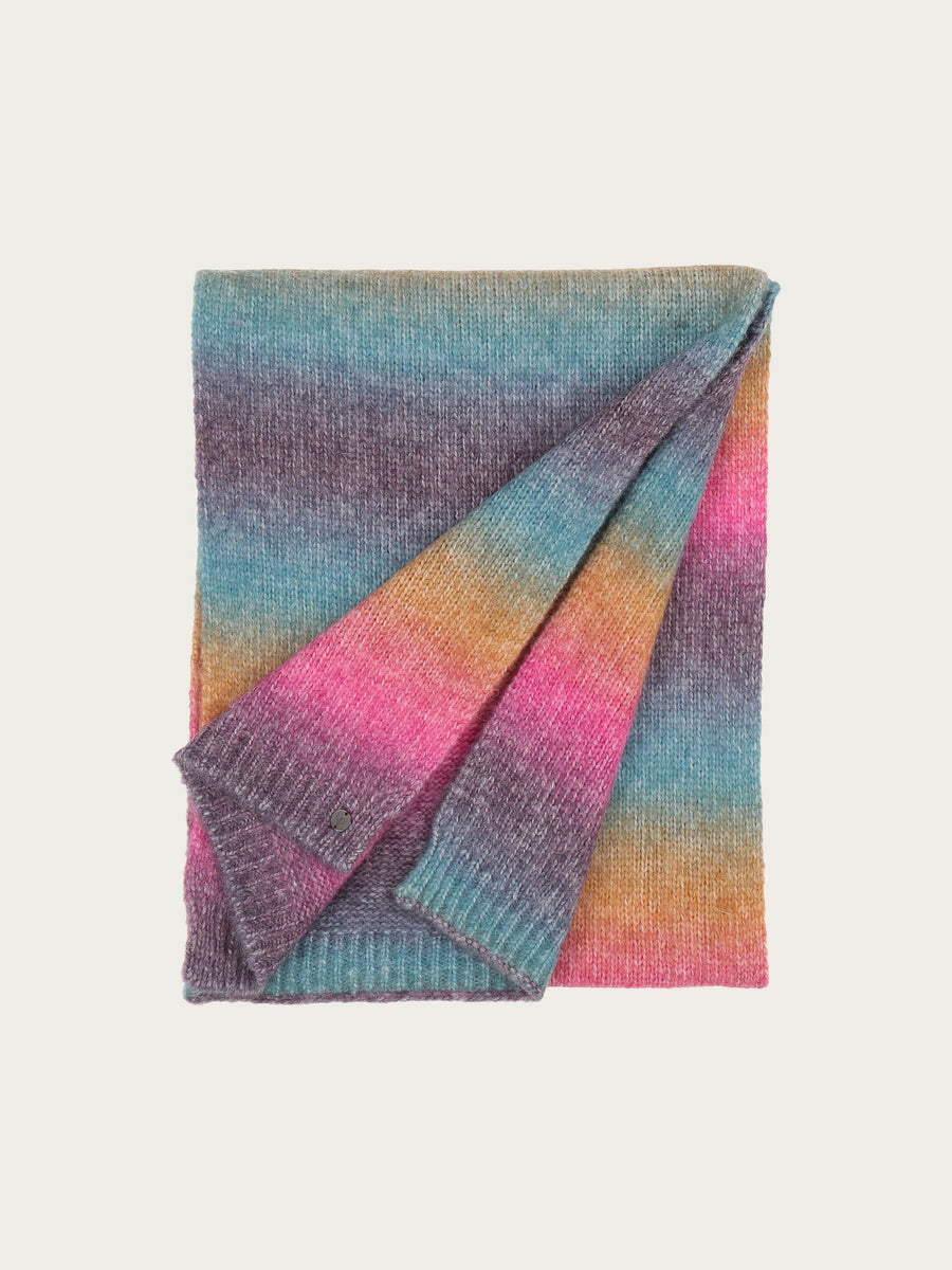 FRAAS Pink Knitted Scarf Colour Gradient