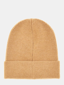 GUESS Peony Logo Beanie Camel