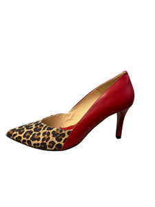 EMIS Leopard Print shoe Red