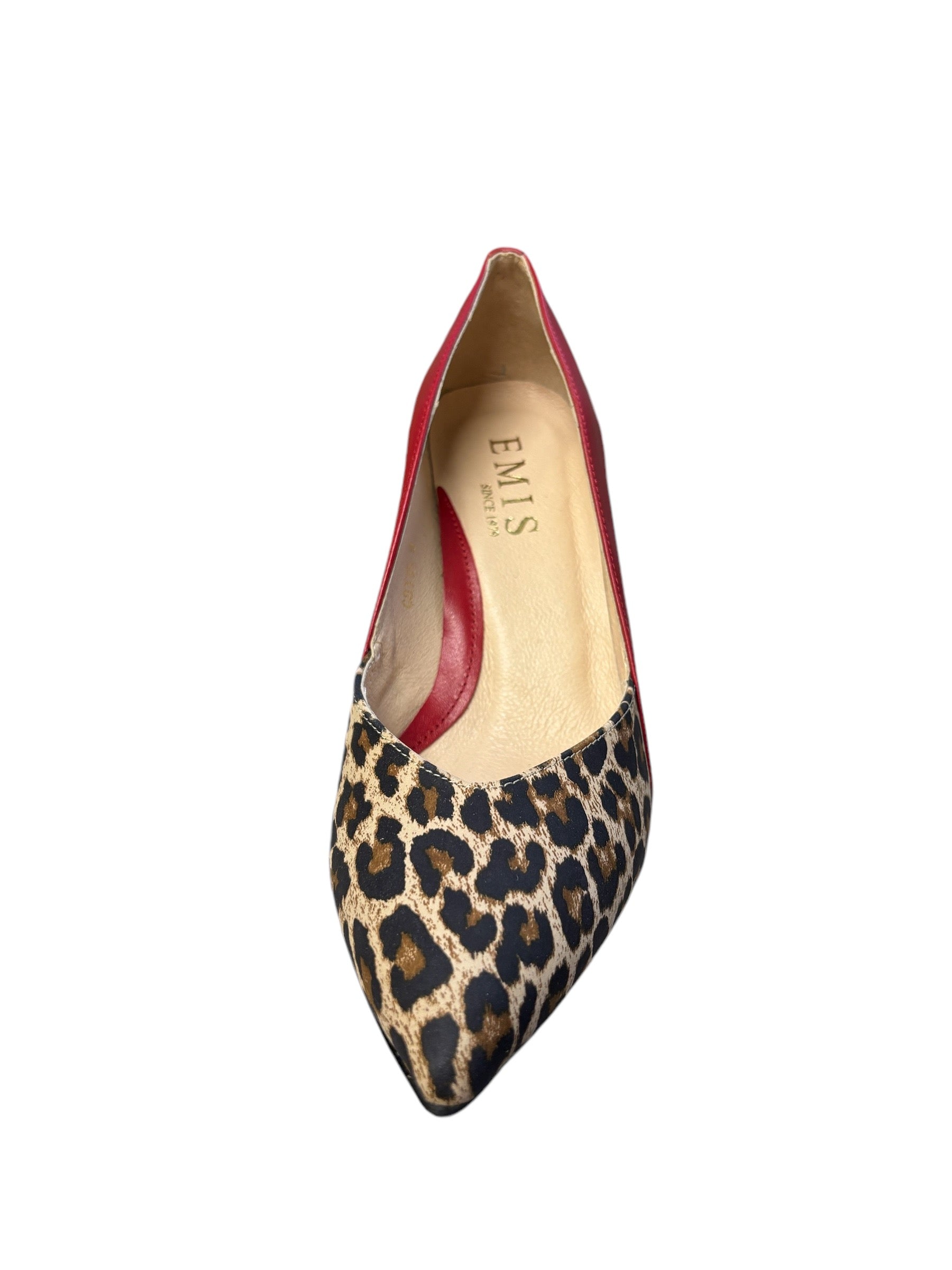 EMIS Leopard Print shoe Red