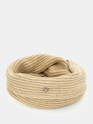 Guess Ribbed Scarf in Beige