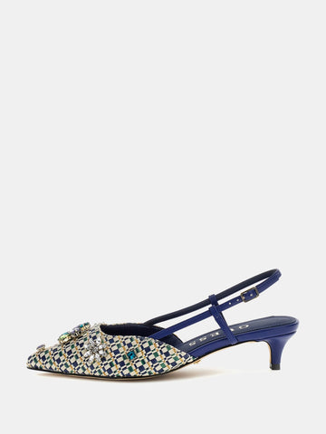 Guess Jesseny Jewel Appliqué Slingback