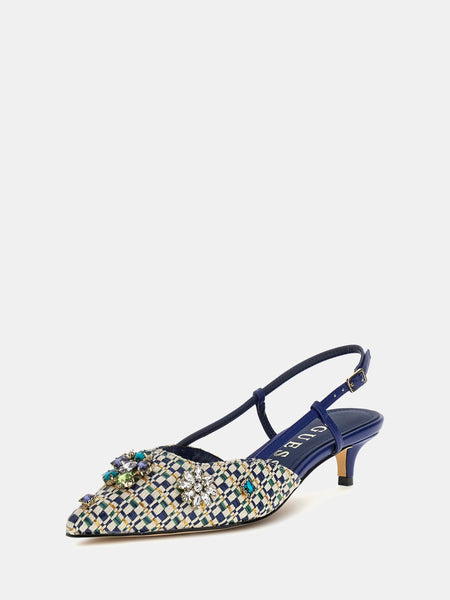 Guess Jesseny Jewel Appliqué Slingback