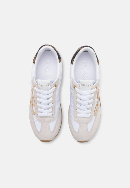 Guess Mixed Leather Sneaker Nude