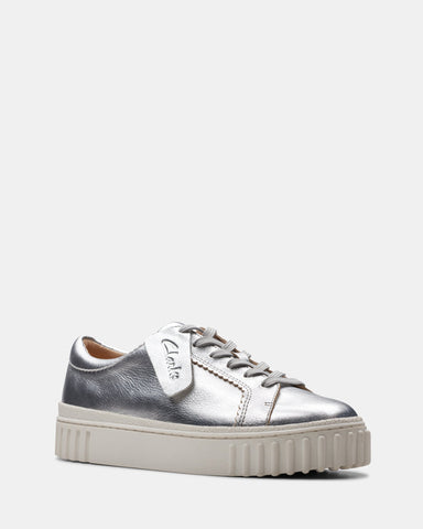 Clarks Mayhill Walk Silver Leather