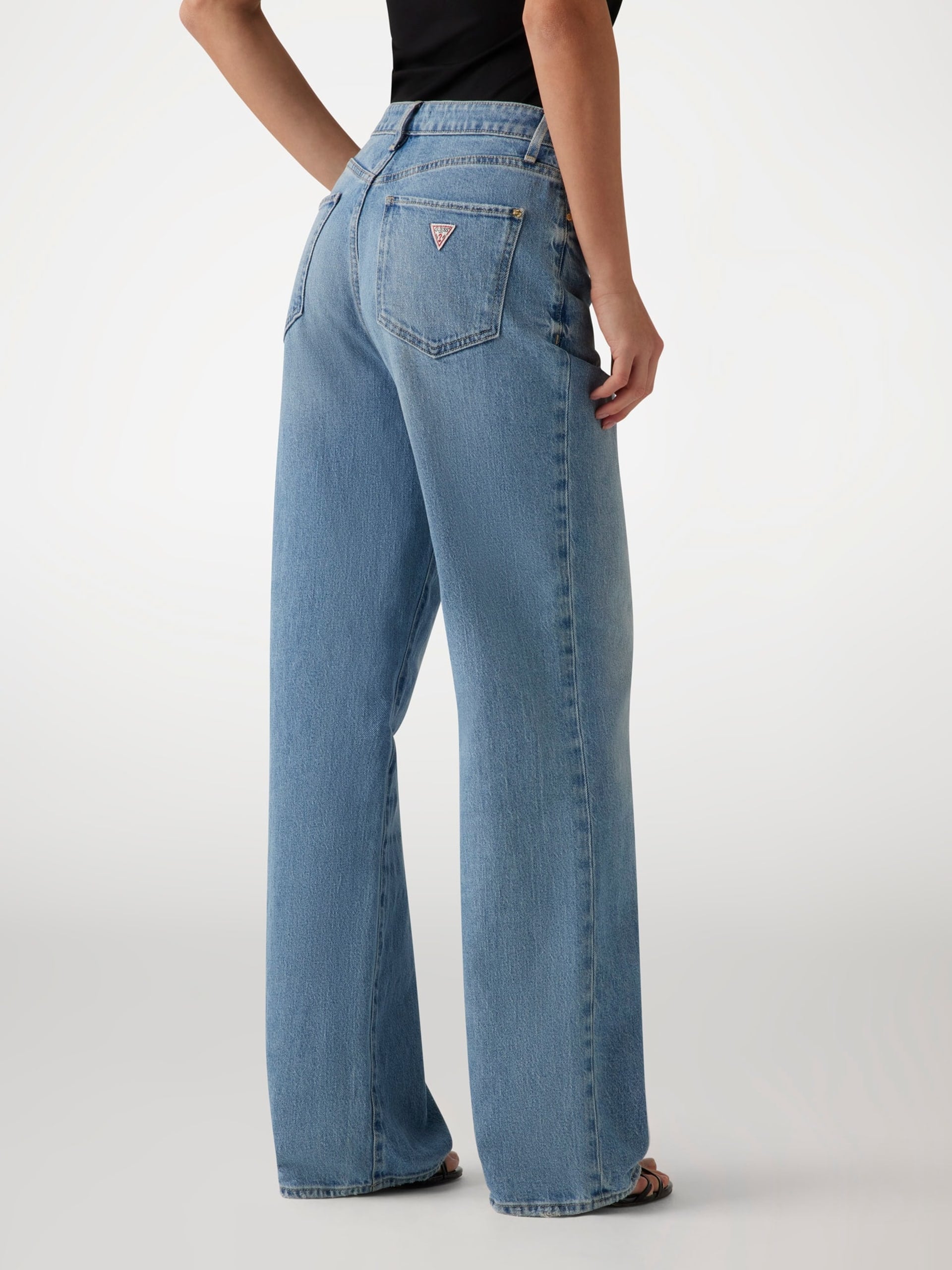GUESS 90's High Rise Denim Jeans