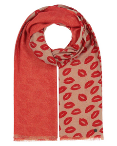 FRAAS Polyester Scarf in French Red
