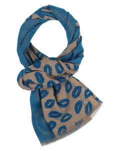 FRAAS Polyester Scarf in True Blue