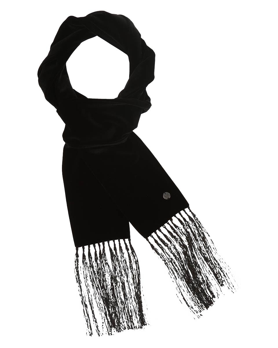 FRAAS Velvet Scarf in Black