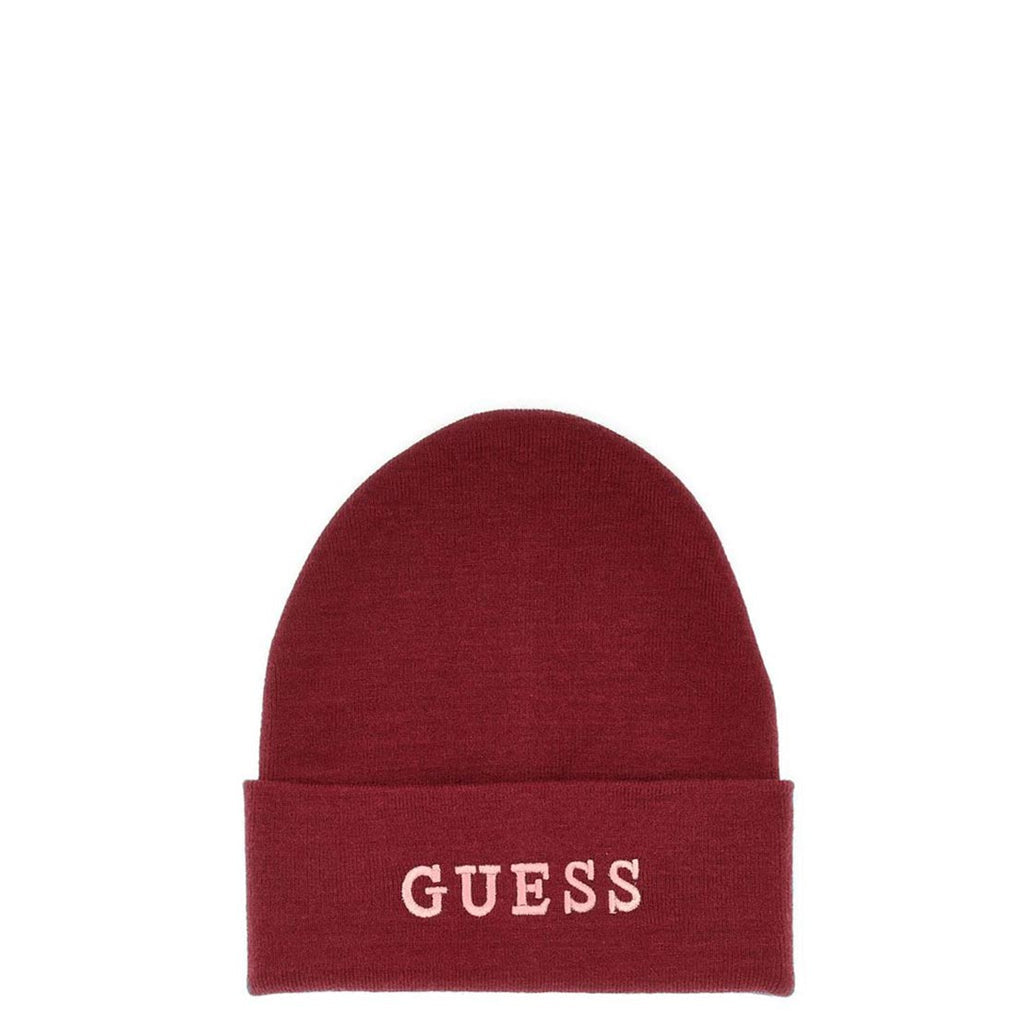 GUESS Logo Beanie Red