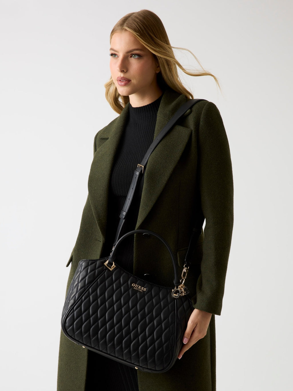 GUESS Valla Tote Bag in Black