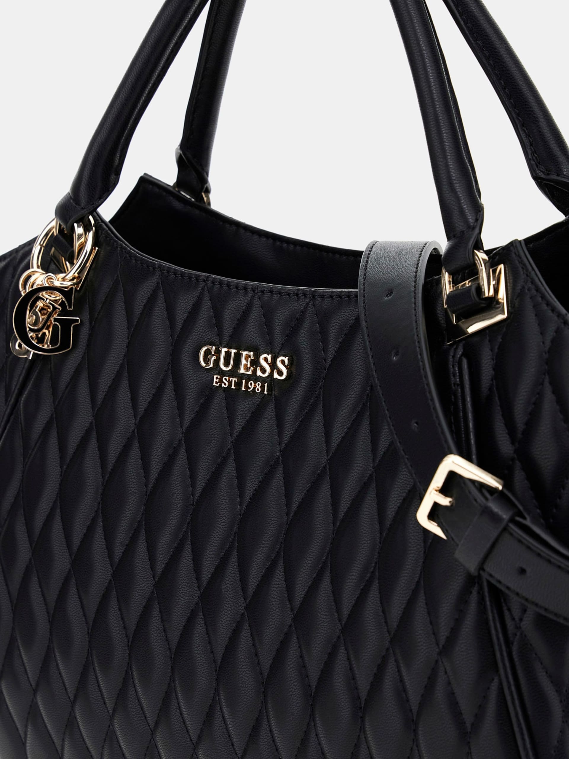 GUESS Valla Tote Bag in Black