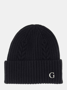 GUESS Knitted beanie Black