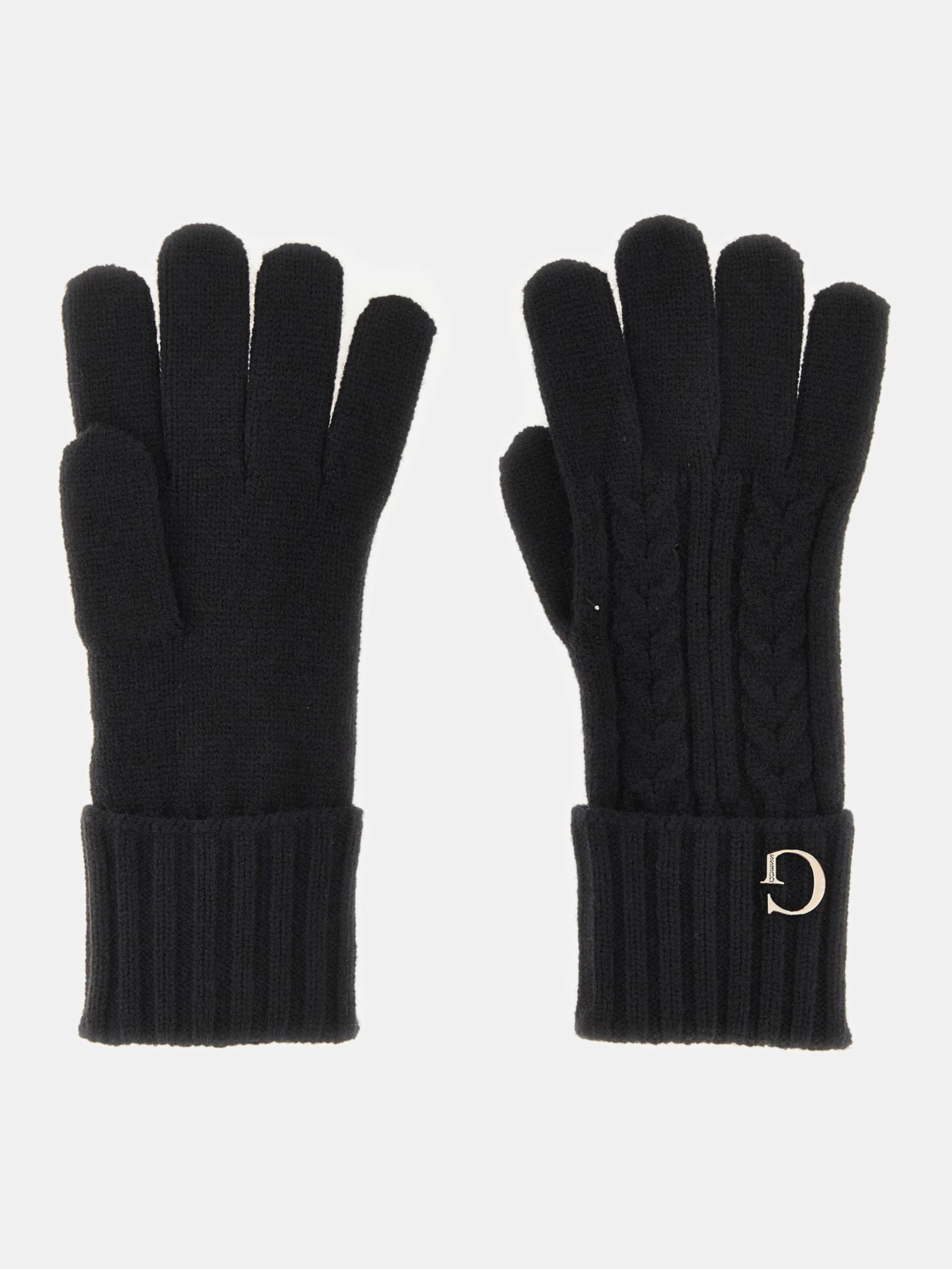 GUESS Knitted Gloves Black