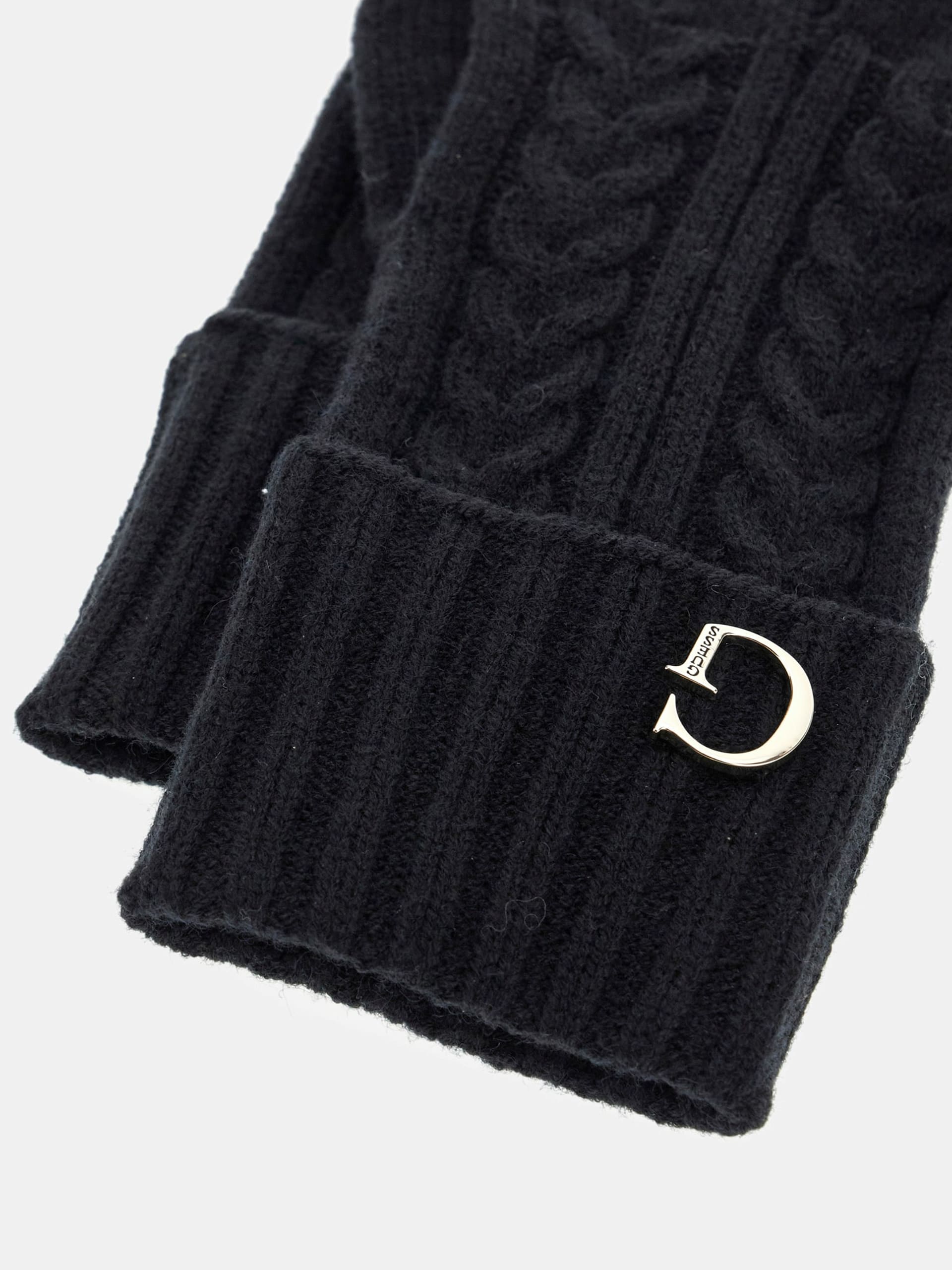 GUESS Knitted Gloves Black