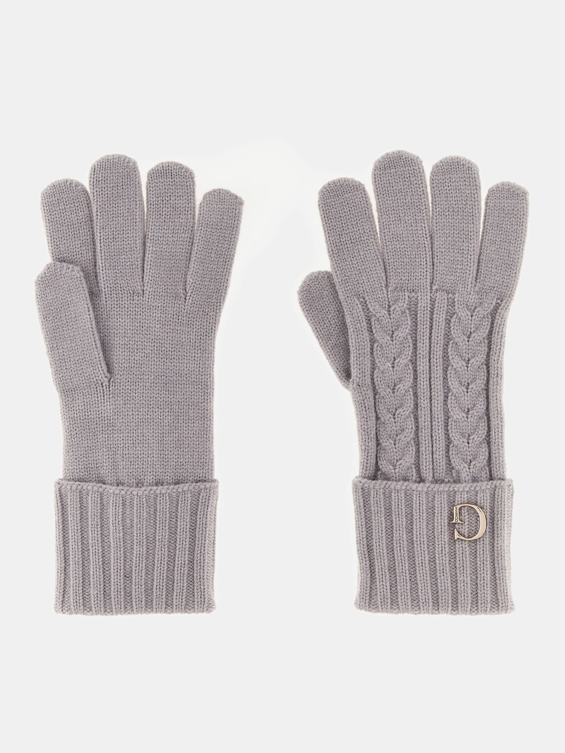 GUESS Knitted Gloves Grey