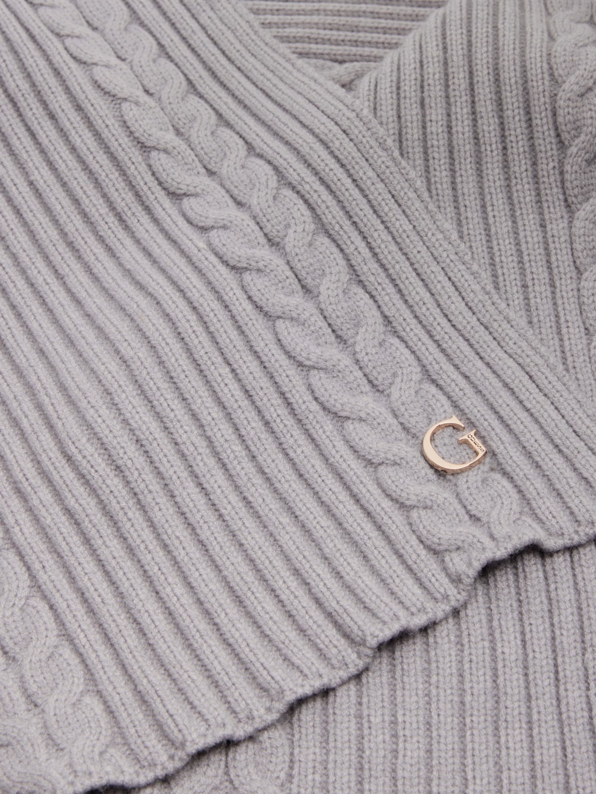 GUESS Knitted Scarf Grey