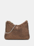GUESS Zalina Top Zip Mesh Bag Bronze