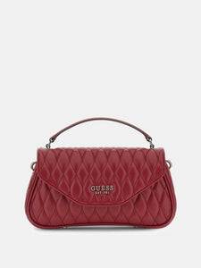 GUESS Valla Top Handle Cross body Bag Red