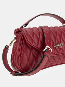 GUESS Valla Top Handle Cross body Bag Red
