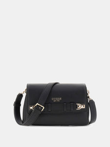 GUESS Georgia Flap Crossbody Bag Black