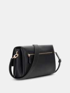 GUESS Georgia Flap Crossbody Bag Black