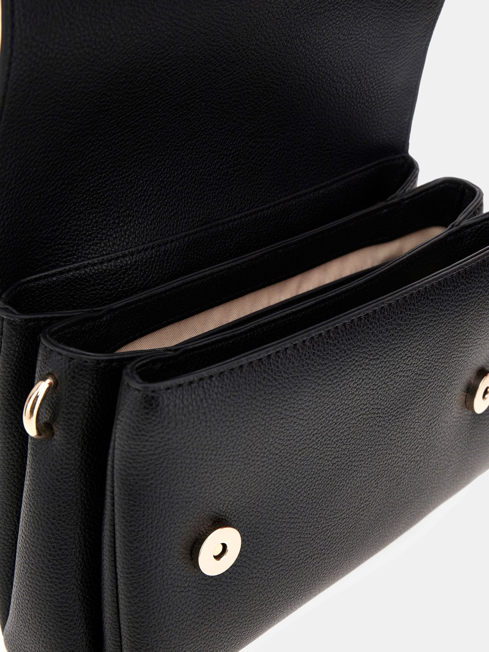 GUESS Georgia Flap Crossbody Bag Black