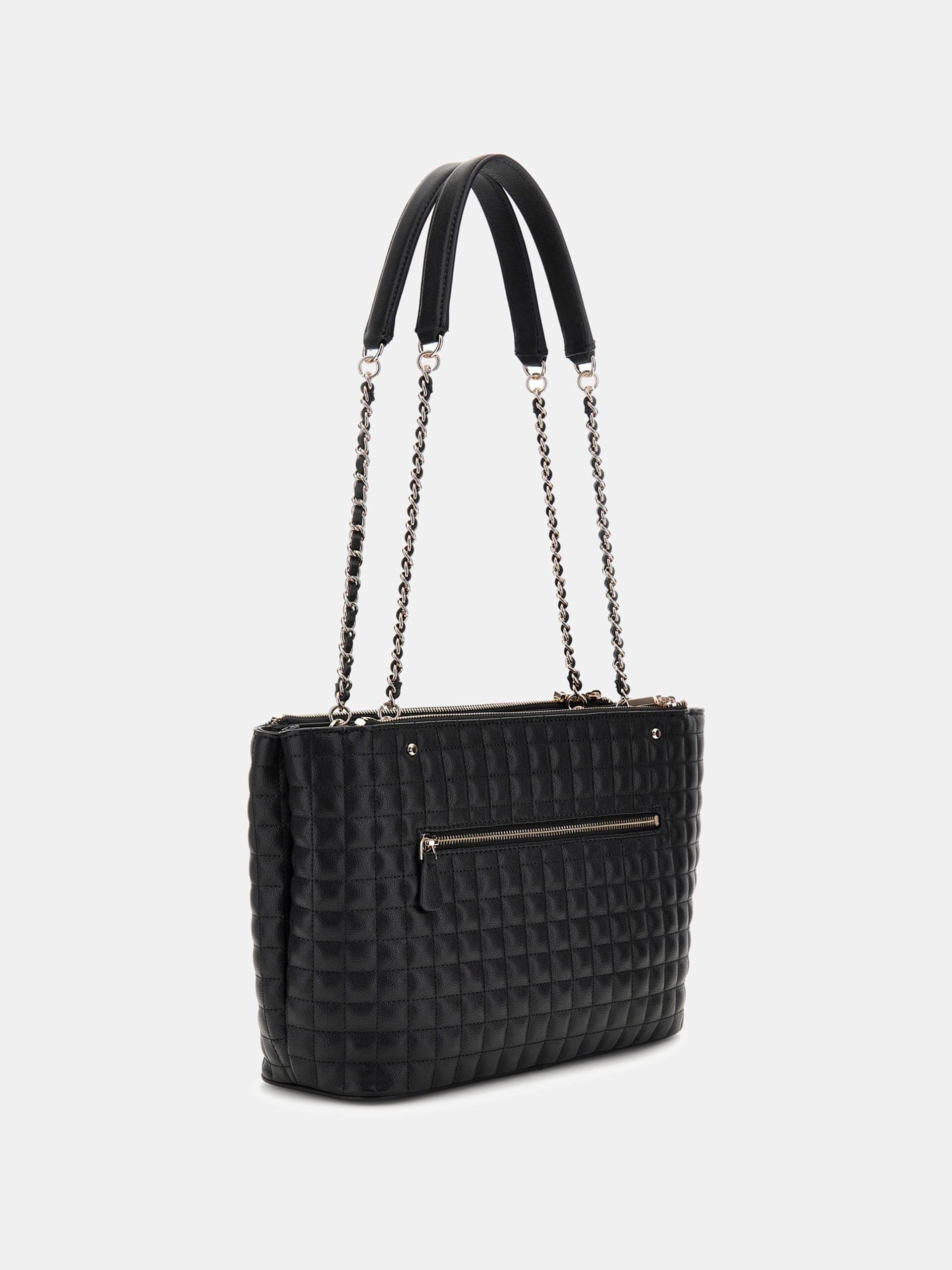 GUESS Nadira Status Tote Bag in Black