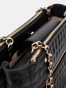 GUESS Nadira Status Tote Bag in Black