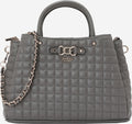 GUESS Nadira Girlfriend Satchel Bag Slate Grey
