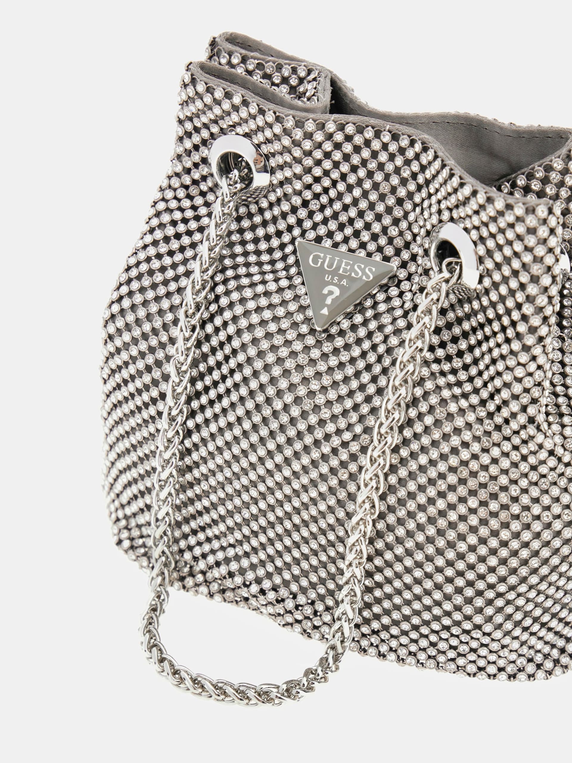GUESS Zalina Pouch in Silver