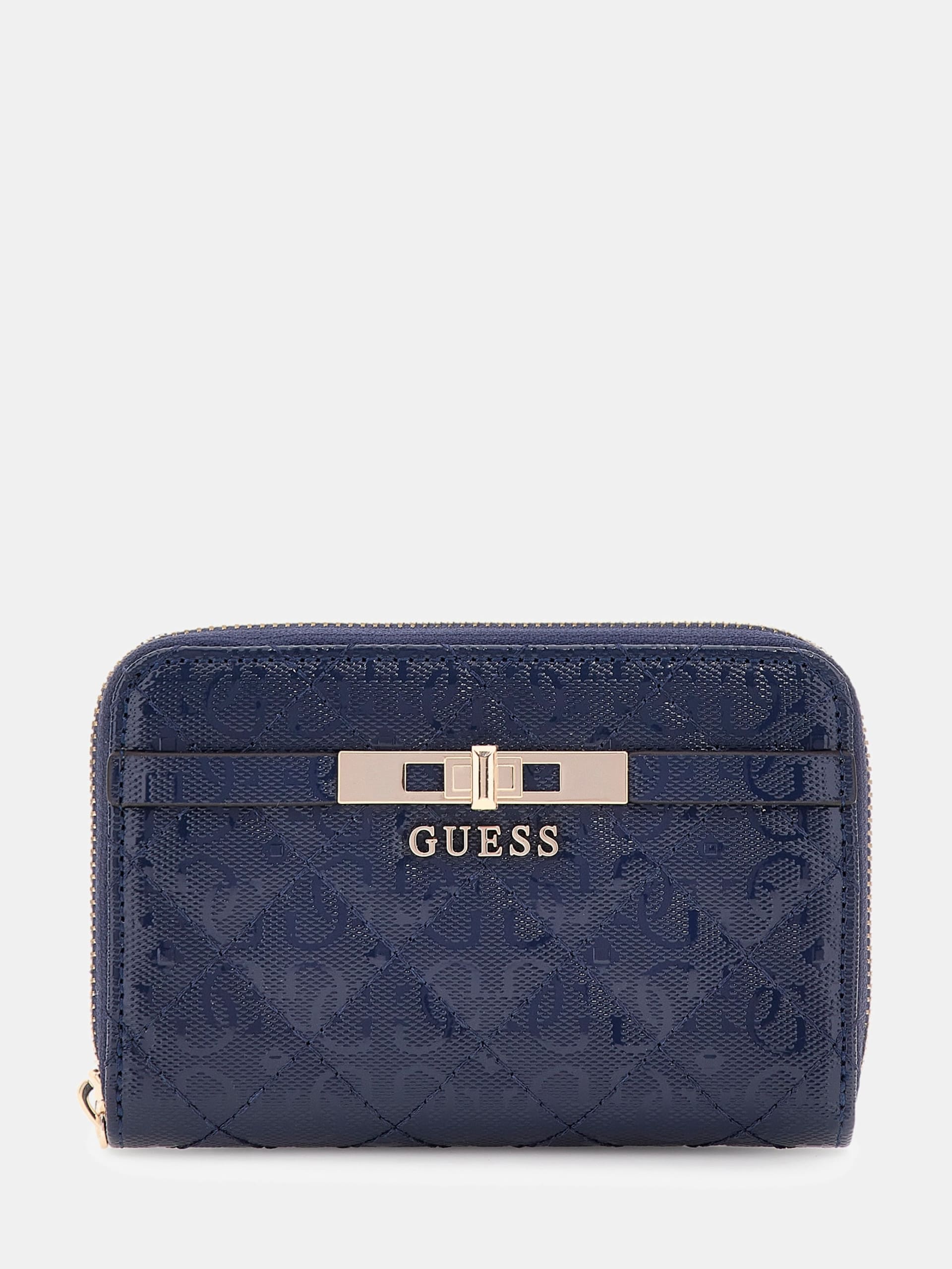 GUESS Idra Navy Patent Wallet