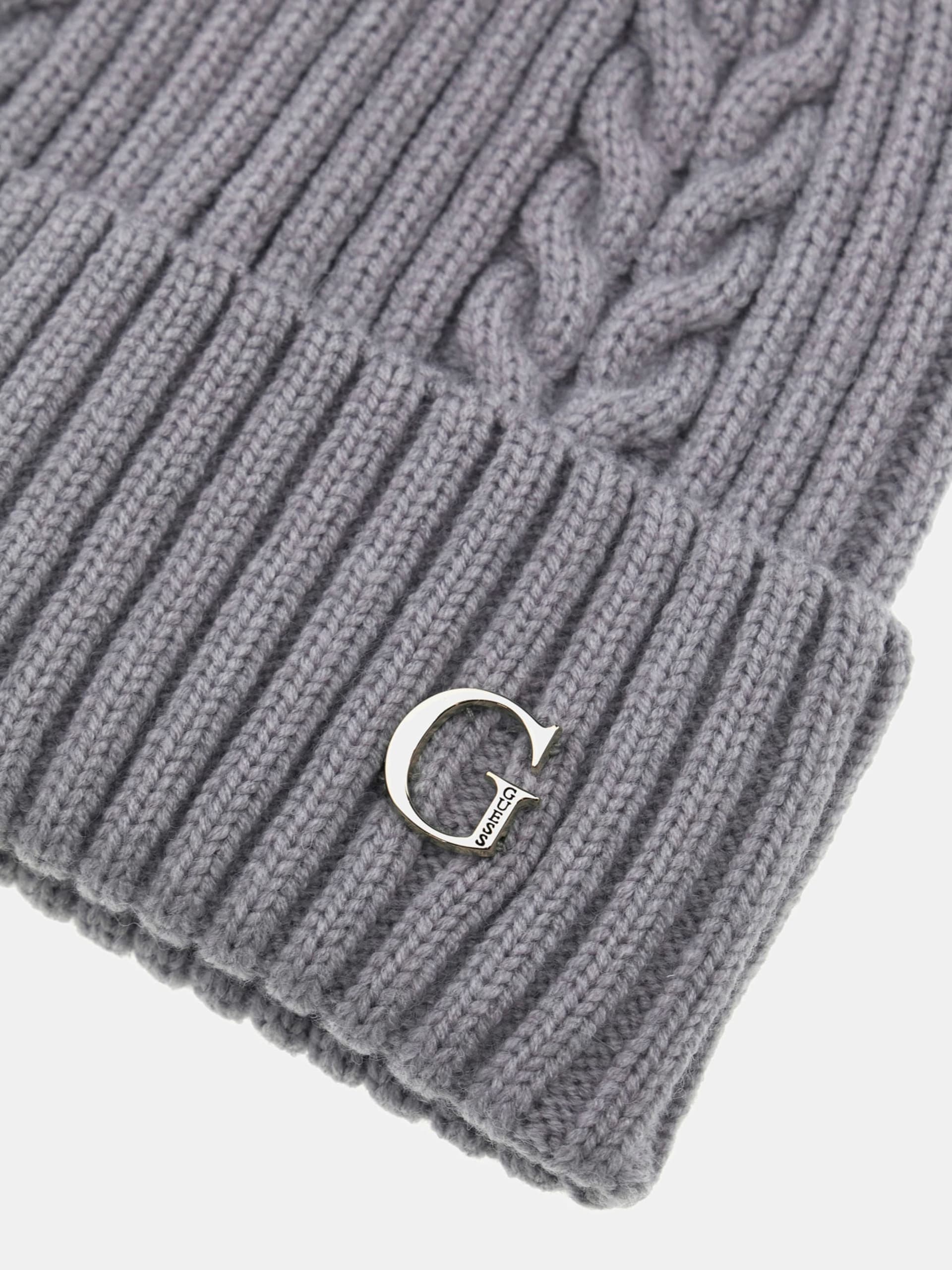 GUESS Knitted beanie Grey