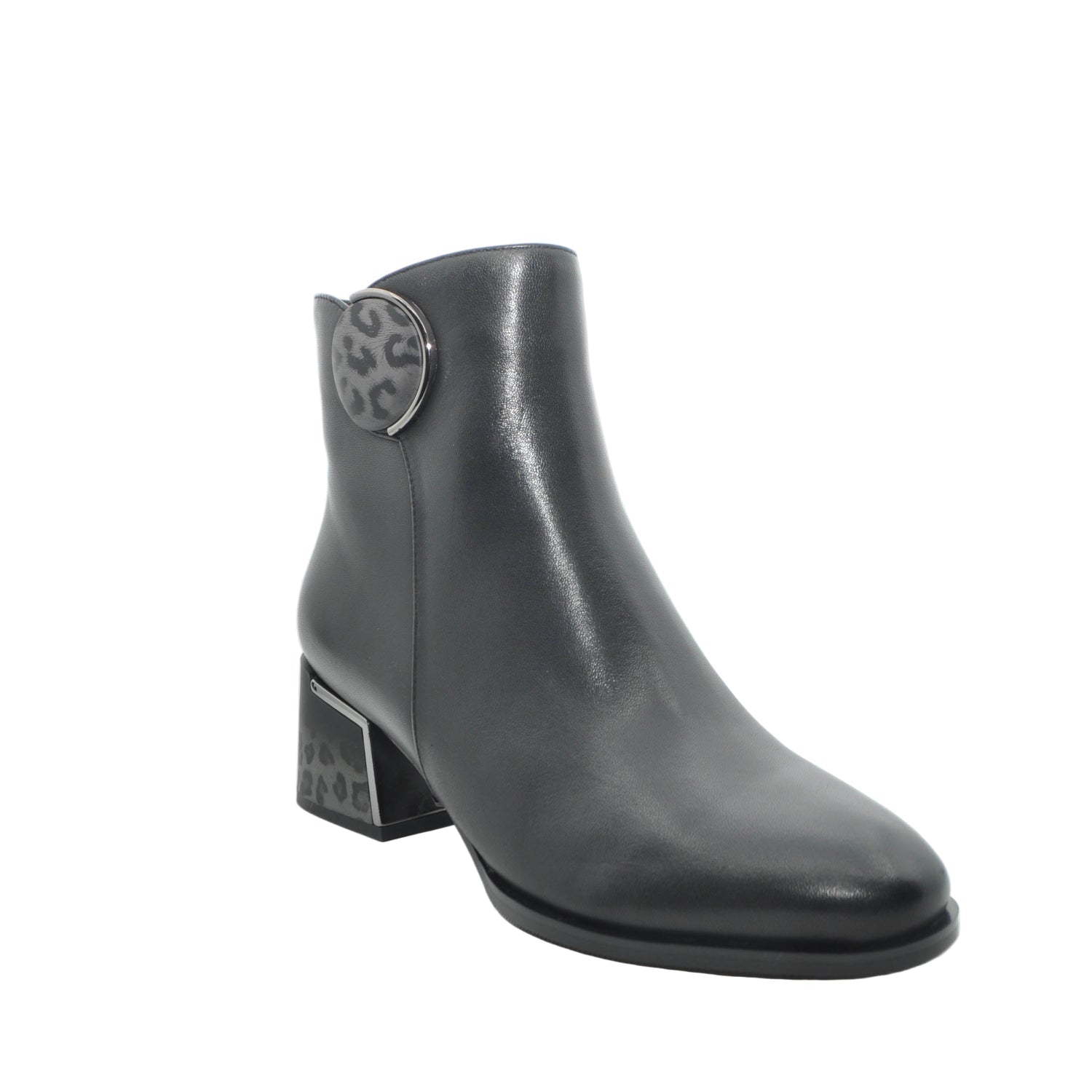 Loretta Vitale Black Leather Boot