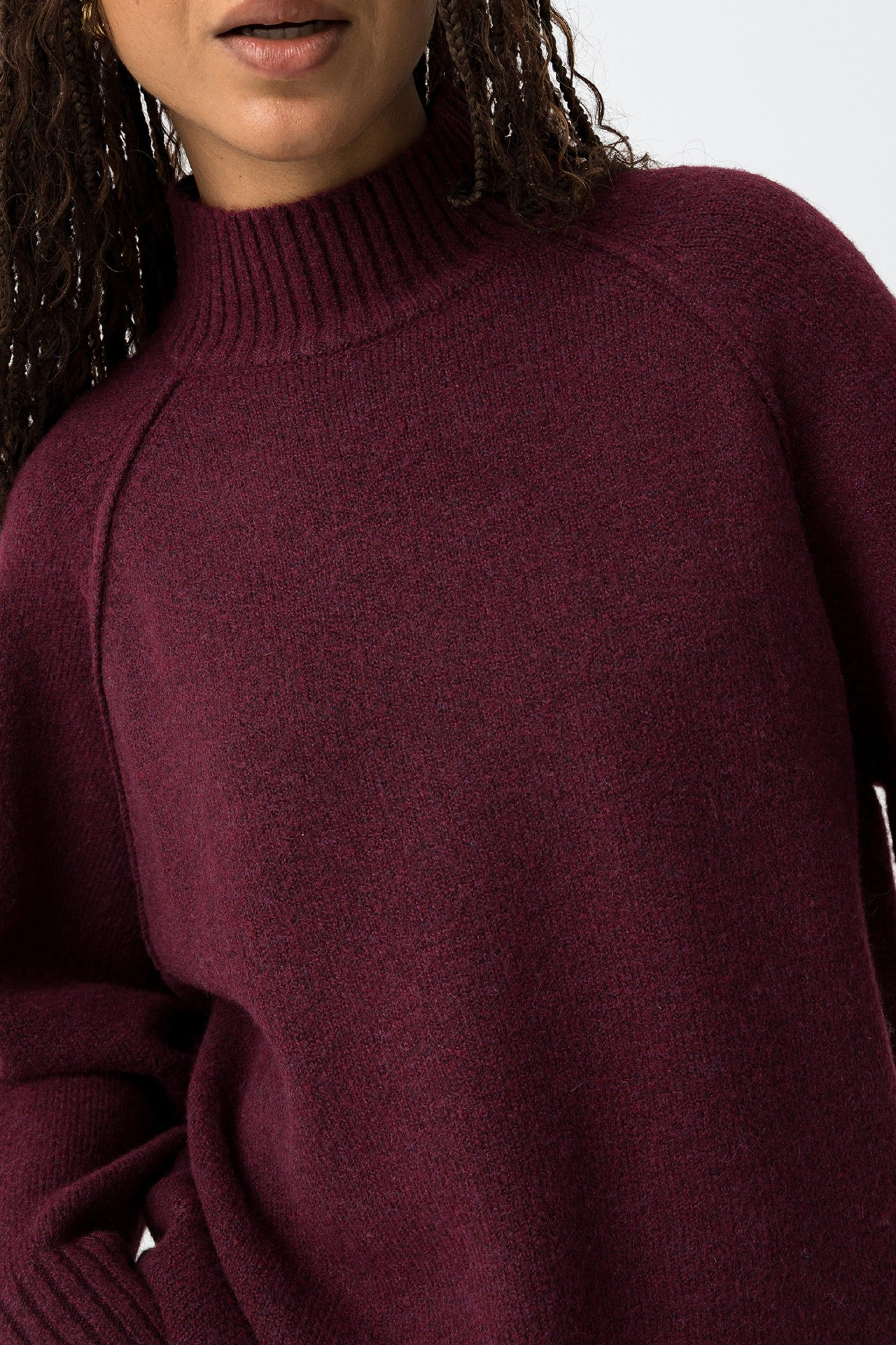 Tiffosi Prophecy Jumper in wine