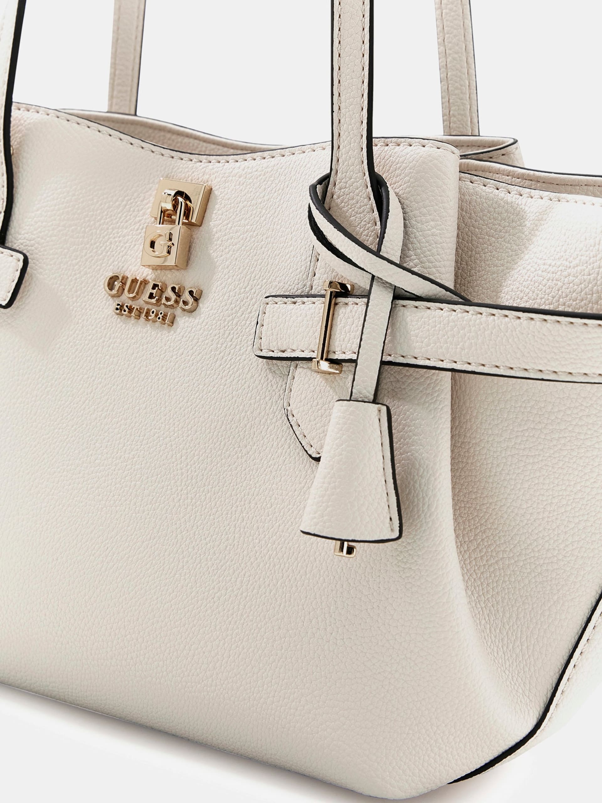 GUESS YESBA Girlfriend Satchel Off White