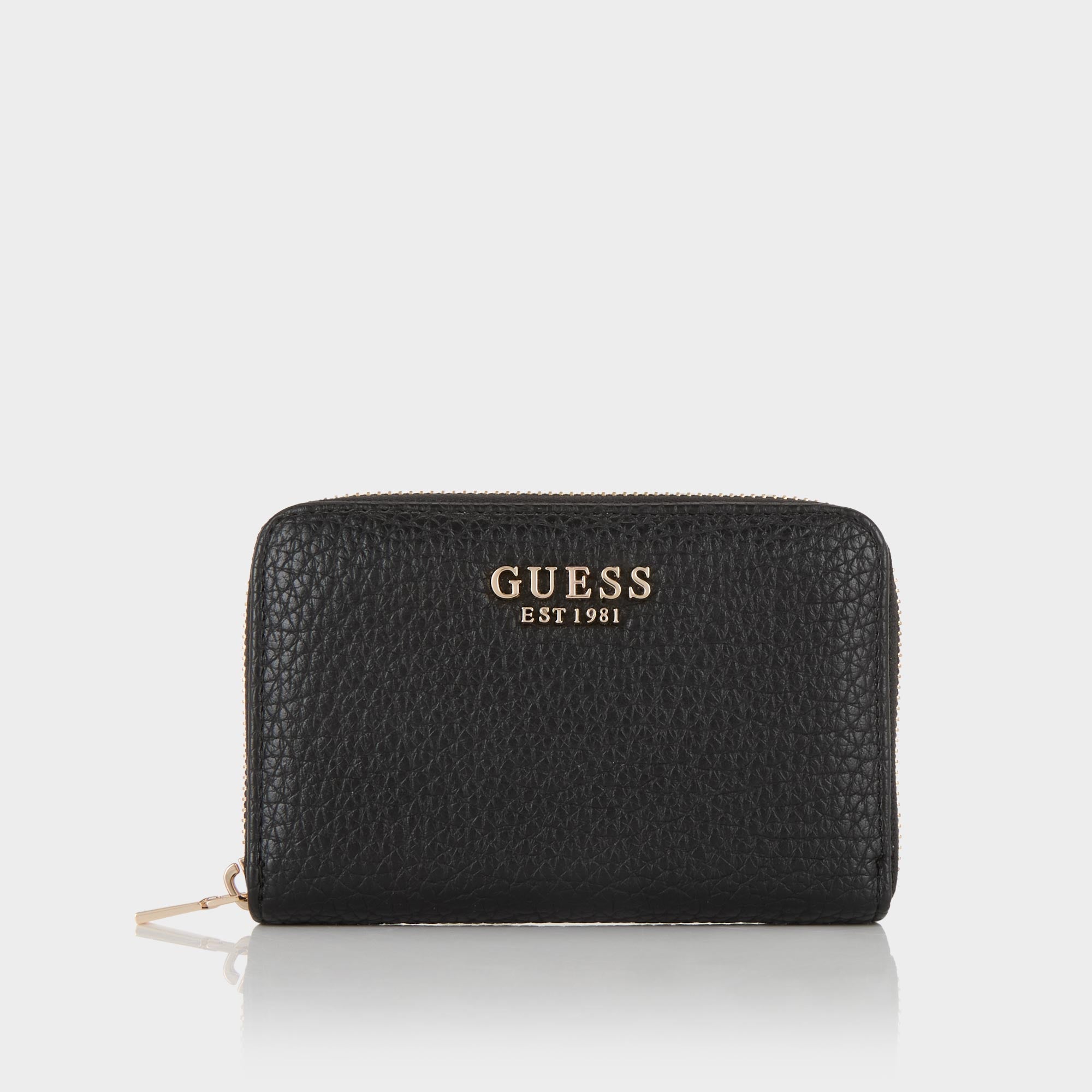 GUESS MARSHA Medium Zip Around Wallet Black