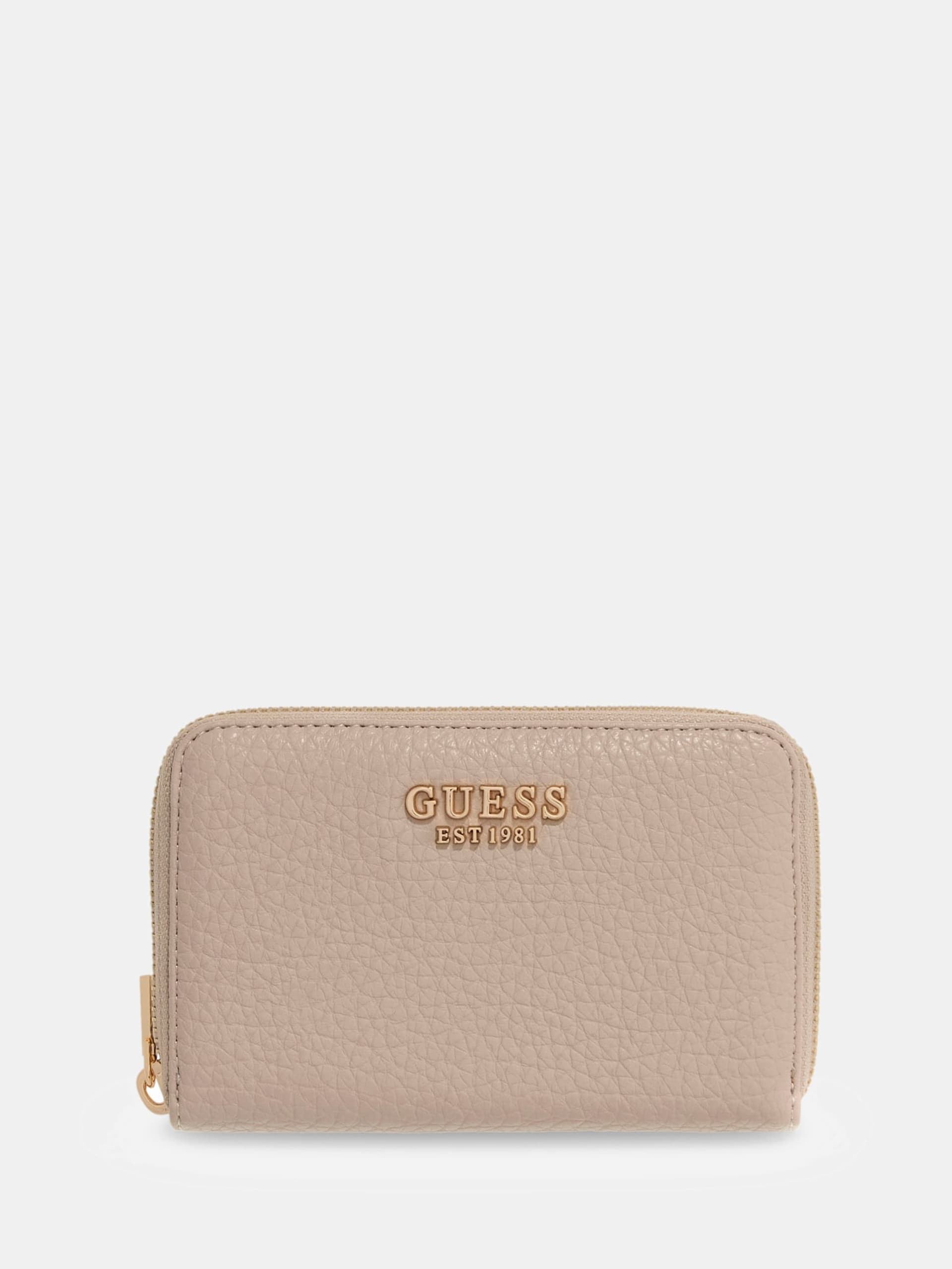 GUESS MARSHA Medium Zip Around Wallet Taupe