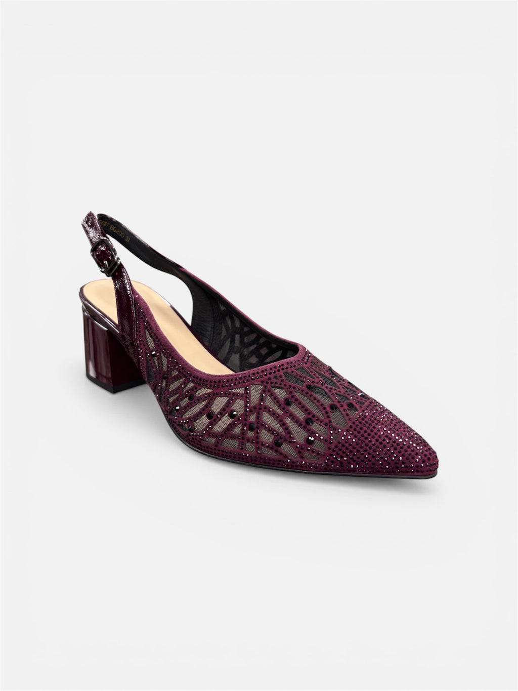 Loretta Vitale Burgundy Sling Back Dress Shoe