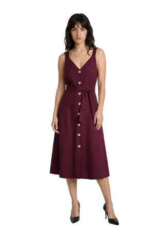 Tiffosi Shara Dress Burgundy