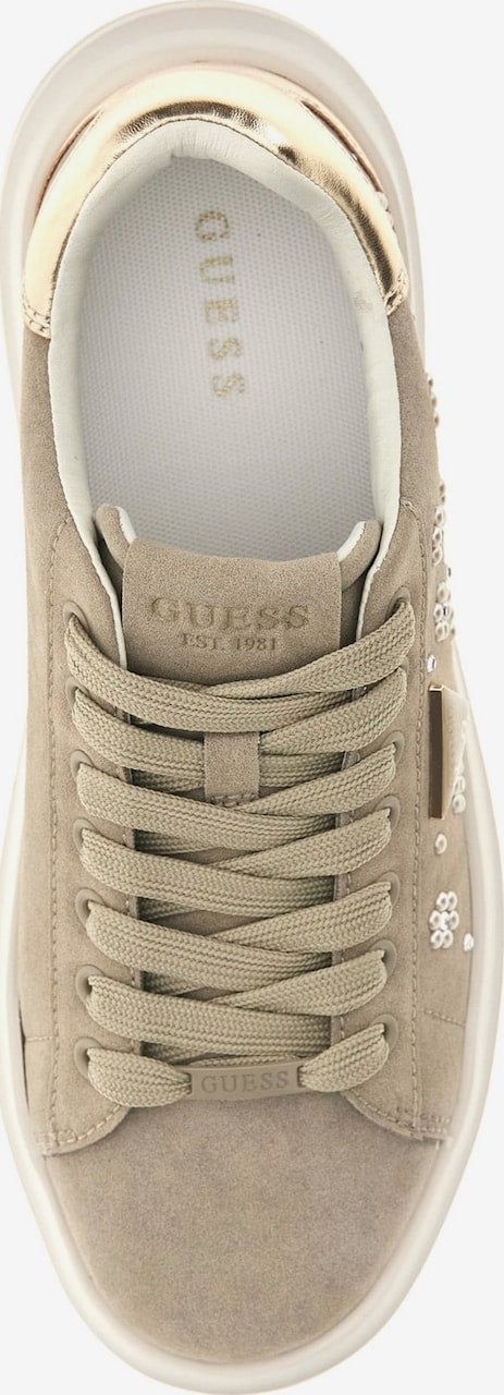 GUESS Jewelled Trainer in Sage