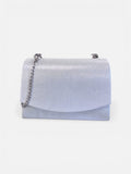EMIS Silver Dress Bag with Chain Shoulder Strap