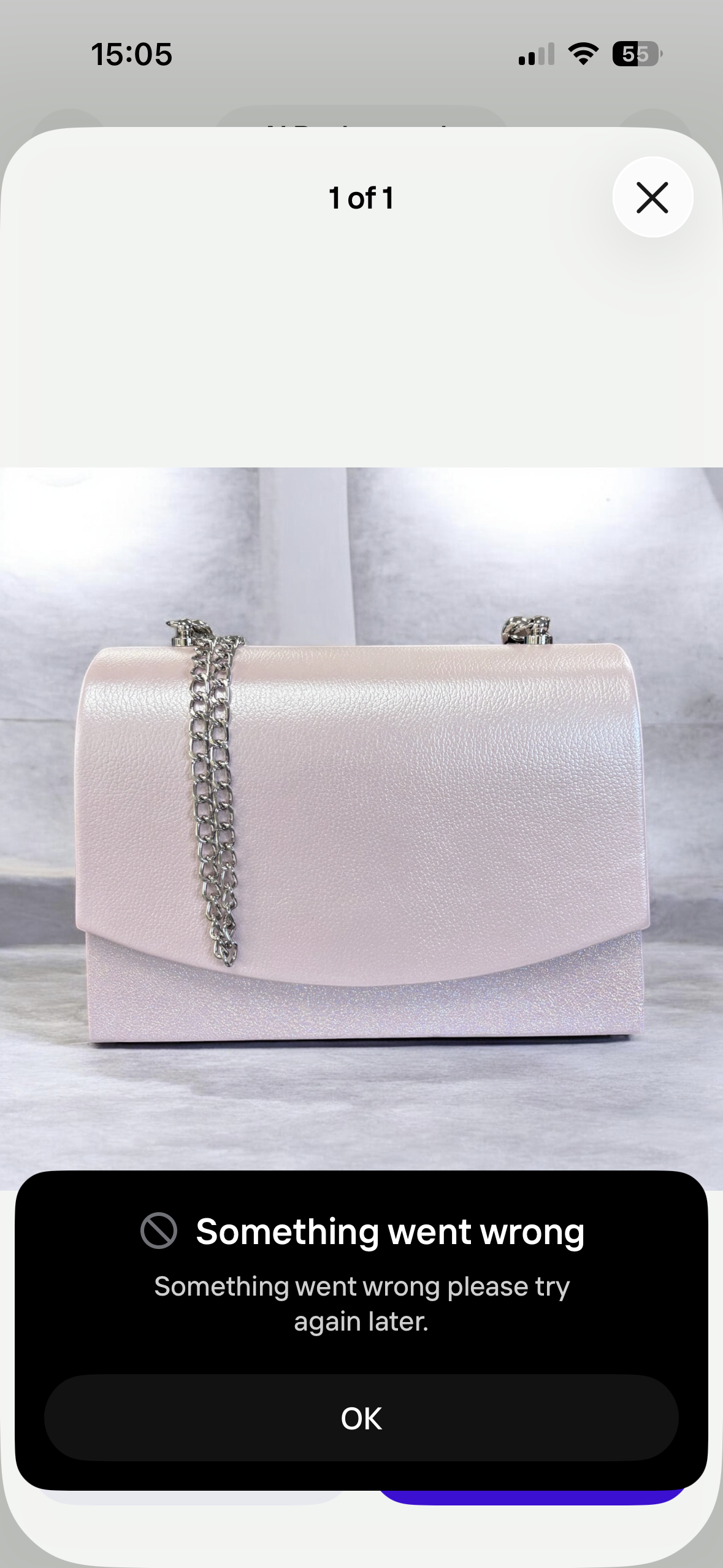 EMIS Pink Dress Bag with Chain Shoulder Strap