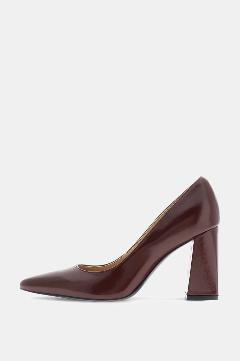 GUESS Burgundy Heeled Court Shoes