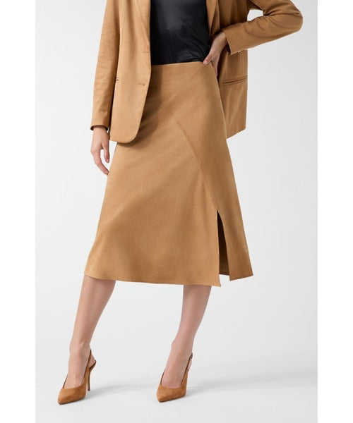 GUESS Jennie Suede Midi Skirt