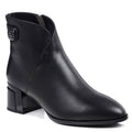 Loretta Vitale Black Leather Ankle Boot